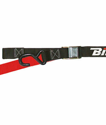 BIHR Tweekleurige Straps zwart/rood 2 gespen